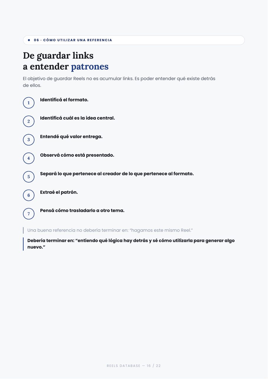 La base de datos de Reels Ganadores - página 16